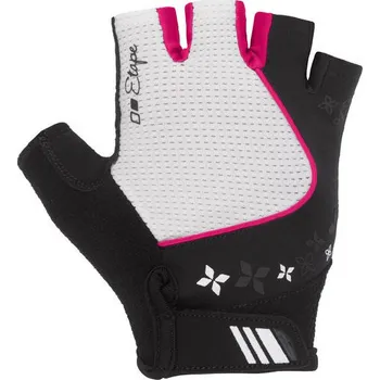 Cyklistické rukavice Dámské cyklistické rukavice Etape Ambra, bílá/růžová Velikost: S