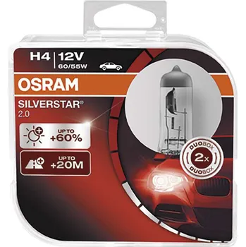Autožárovka Osram Silvestar 2 64193SV2 HCB H4 12V 60/55W