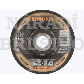 Brusný kotouč Rhodius Brusný kotouč 125x7x22,23 RS28 ALPHAline 4011890071717