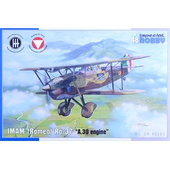 Plastikový model Special hobby 1/48 IMAM (Romeo) Ro-37 'A.30 Engine' (4x camo)