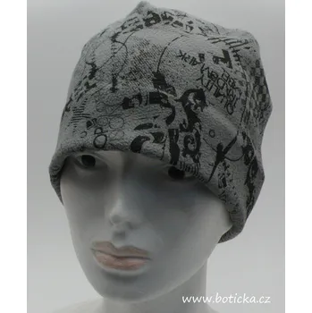 Kukla Zimní čepice RDX 3269 potisk Barva: šedá, Velikost: 6 (6-9 let)