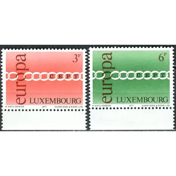 Poštovní známka (1971) MiNr. 824 - 825 - ** - Lucembursko - Europa