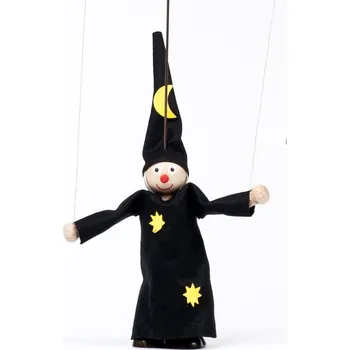 Výuková hračka Gerlich Dřevěná loutka Čaroděj Vilém