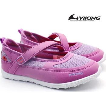 Dívčí baleríny Dívčí baleríny Viking 3-48780 6551 Lavender/Coral Velikost: 39
