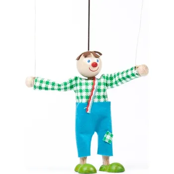 Výuková hračka Dřevěná loutka Kluk Jeníček