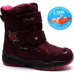 V+J obuv Sněhule dívčí STARLET 368367 vínové Velikost: 34