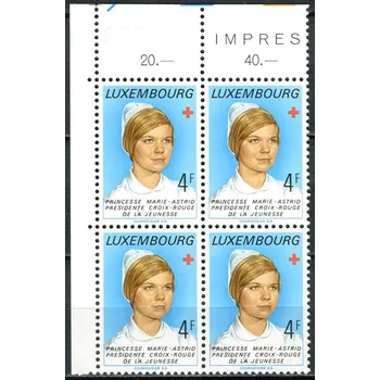 Poštovní známka (1974) MiNr. 876 - ** - Lucembursko - 4-bl - Princezna Marie-Astrid