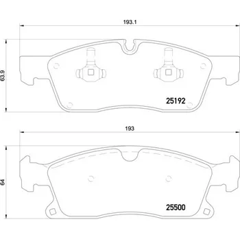 Brzdová destička Brembo P 50 109