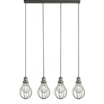 Searchlight 1384-4PW Balloon Cage závěsné svítidlo E27 4 x 60W + Sada inteligentní žárovky E14 s dálkovým ovladačem - RGB, WiZ