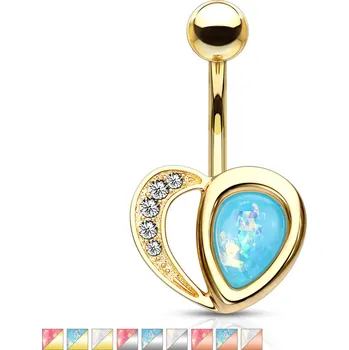 Piercing Piercing do pupíku z chirurgické oceli NSQ-5043-