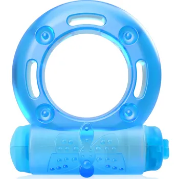 Návlek na penis EREKČNÍ KROUŽEK S VIBRAČNÍM STIMULÁTOREM KLITORISU - 72731935