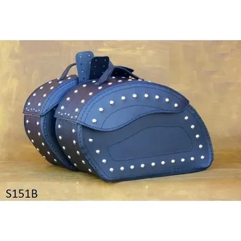 Zavazadlo na motocykl Kožené brašny na chopper S151 - bez nýtů