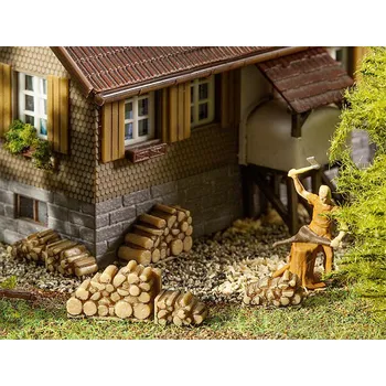 Modelová železnice Hromádky dřeva 6ks H0 - Faller 180940