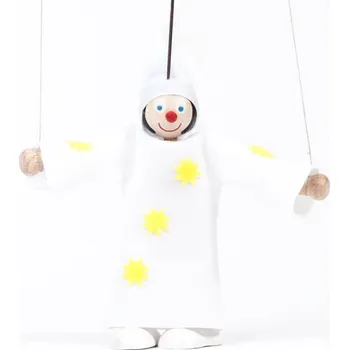 Výuková hračka Gerlich Dřevěná loutka Bílá paní