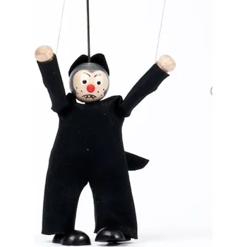 Výuková hračka Gerlich Dřevěná loutka Vlk Richard