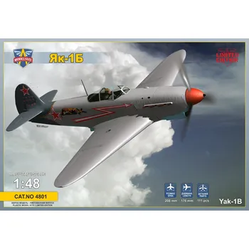 Plastikový model Modelsvit 1/48 YAK-1B WWII Soviet Fighter