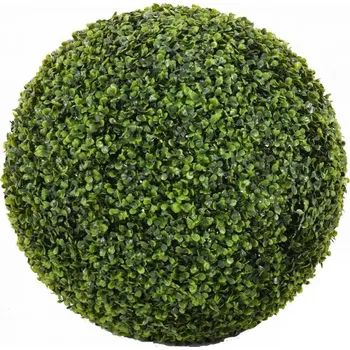 umělá květina Umělý keř Zimostráz - Buxus koule venkovní GR, 50cm