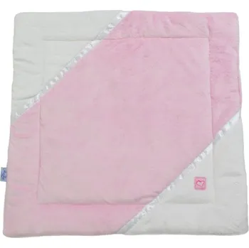 Pelíšek pro kočku Rajen plyšová deka 60x60cm růžová