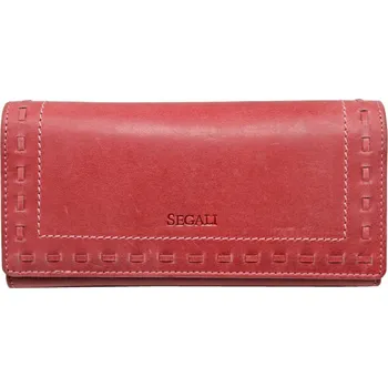 SEGALI Dámská kožená peněženka SG-27052 červená