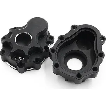 RC náhradní díl YeahRacing Hliníkový přední nebo zadní kryt portálu černý, pro Traxxas TRX-4, 2ks