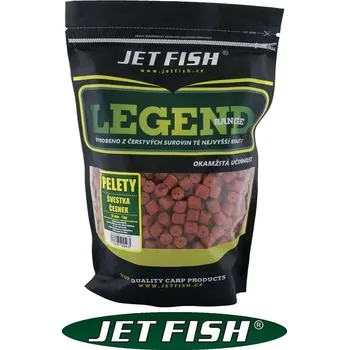 Nástraha Jet Fish Legend Range pelety 12 mm/1 kg příchuť: Broskev