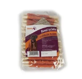 Pamlsek pro psa Hanny Food Bůvolí tyčinka s kuřecím masem 500 g