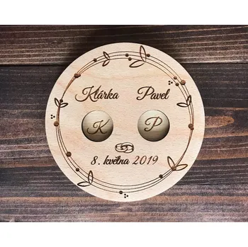 Svatební dekorace Podložka pod prstýnky