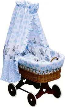 Kolébka pro miminko Scarlett Proutěný košík s nebesy Kulíšek