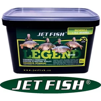 Boilies Jet Fish boilies Legend Range Boilie 20 mm/3 kg příchuť: Klub Red - Švestka/Scopex