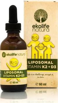 Liftea Ekolife Natura Lipozomální vitamin D3 + K2 60 ml