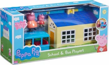 domeček pro figurky TM Toys Peppa Pig Škola a školní autobus