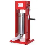 Plnička klobás Kitchen line 5l červená INOX 4 nástavce Hendi 282144 (Hendi 282144 Poloprofi plnička klobás a jitrnic Inox rezervoár, plastové nástavce)