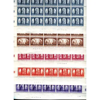 Poštovní známka (1966) MiNr. 502 - 507 ** - Vatikán - 20-bl - č. archu - 1000. výročí křesťanství v Polsku