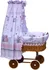Kolébka pro miminko Scarlett Proutěný košík s nebesy Pupis