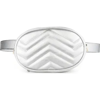 Kabelka Ledvinka Miranda Arrows DF1807 Silver