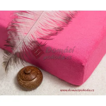 Prostěradlo Smolka | Prostěradlo froté 140x200 - sytě růžové