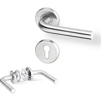 Dveřní kování Objektové kování Lida R T03 nerez (Objektové kování s požadavky na vysokou frekvenci používání)