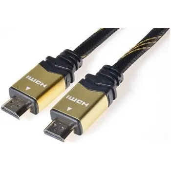 Video kabel PremiumCord GOLD HDMI + Ethernet kabel, zlac., 5m