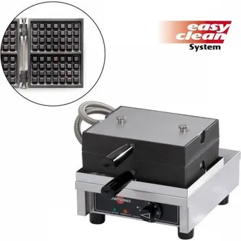 Vaflovač Vaflovač jednoduchý Krampouz WECAKC, Brusel 4x7, sklopný 90°, EasyClean Sleva 2000Kč