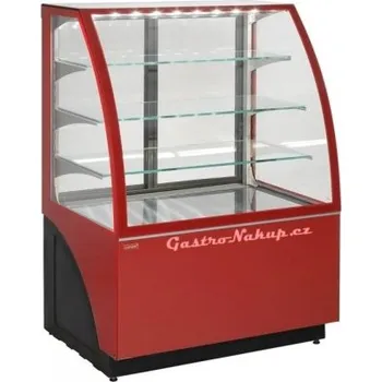 Vinotéka Vitrína chladící ALDAN LUX 1000, obslužná, červená