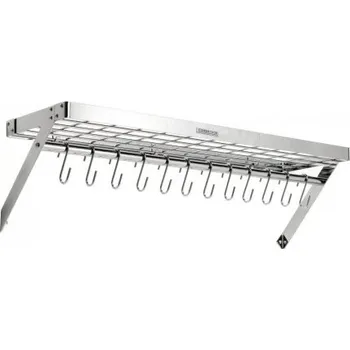 police Police nástěnná obdélníková 90x30 cm, chromovaná, 12 háků Sleva 320Kč