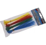 Stahovací pásky NYLON 150 x 2,5 mm (100 ks) barevné