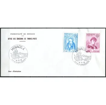 Poštovní známka (1975) FDC - MiNr. 1167 - 1168 O - Monako - Europa: obrazy