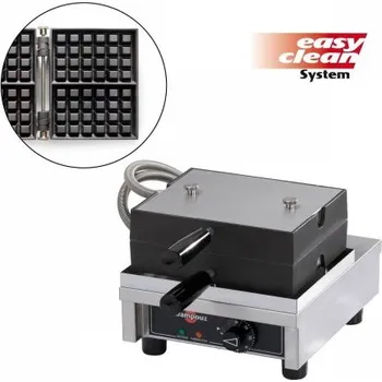 Vaflovač Vaflovač jednoduchý Krampouz WECAEC, Lutych 4x6, sklopný 90°, EasyClean
