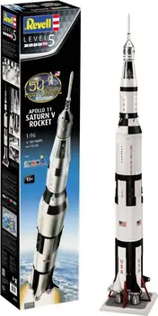 Plastikový model Revell Apollo 11 Saturn V Rocket (50 Years Moon Landing) Gift Set 1:96