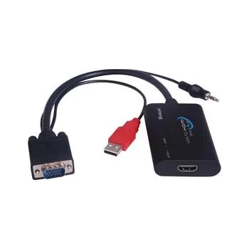 Video redukce PremiumCord konvertor VGA+audio na HDMI