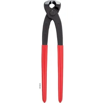 Ruční nářadí KNIPEX 1099I220 Kleště na spony s oky s bočními čelistmi (Délka 220mm. Černě fosfátované atramentolem, Leštěná hlava, Rukojeti potažené umělou hmotou.)