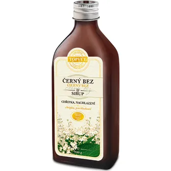 Topvet Černý bez sirup farmářský 320 g Přírodní produkt Topvet Černý bez sirup farmářský 320 g