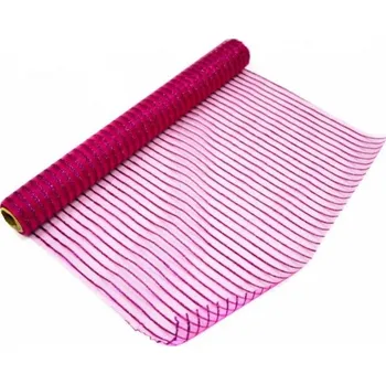 Organza 36cm/4,5m s glitrem - amaranth - 906