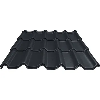 plechová krytina Profilovaná střešní krytina PRECIT plechová Big Stone grafitová šedá 2,16x1,17 m